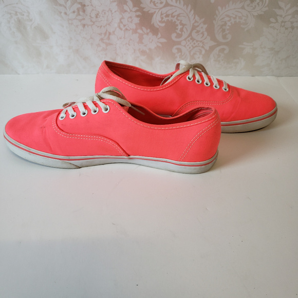 Vans Unisex Lo Pro Tennis Shoes M7.5 W9 Neon Pink - Picture 5 of 7